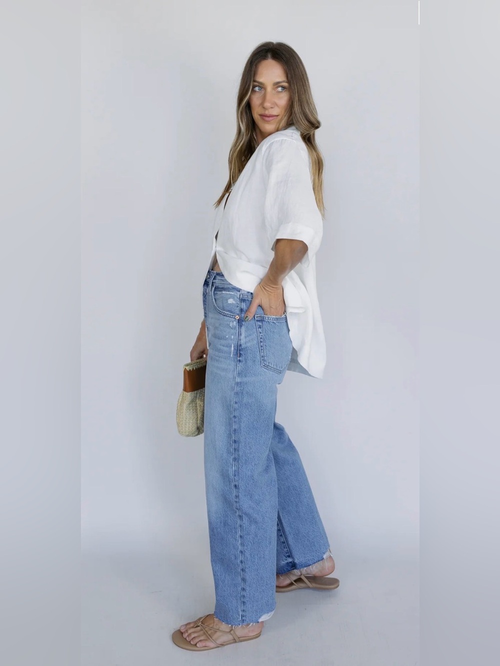 Pistola: Tate High Rise Crop Jeans - size 28 - Picture 3 of 11